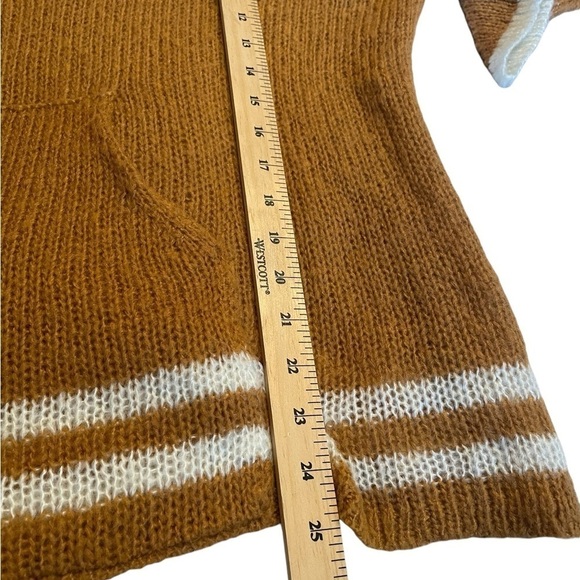 Wooden Ships Gold Finely Knit Hoodie Sweater-White Striped bottom size M/L - Picture 10 of 14